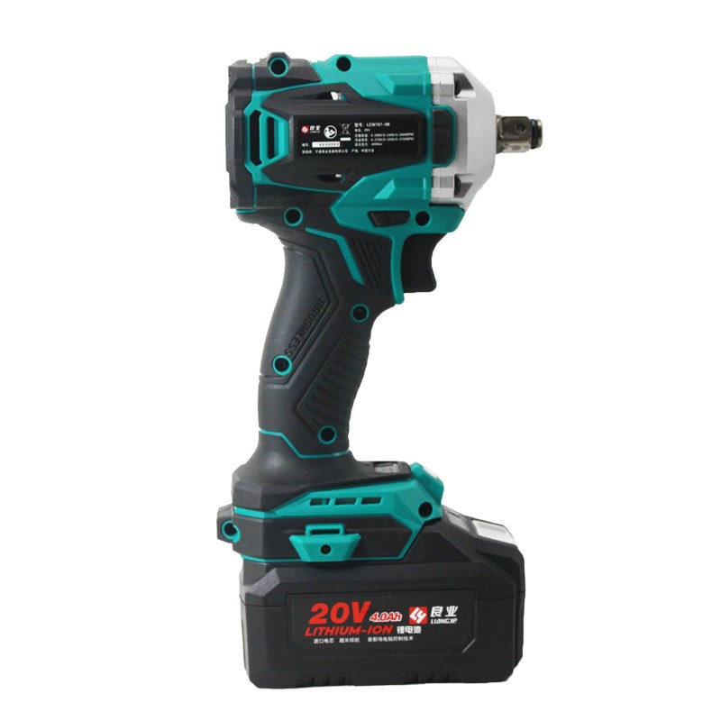 良业无刷电动扳手400牛锂电充电扳手787-9B无线冲击扳手汽修电钻 - 图3
