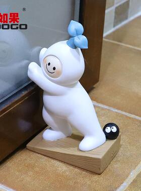 如果卡通萝卜树脂门塞家居房门阻门器创意工艺品摆件门挡装饰品