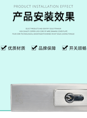 无框门玻璃门地锁商铺大门办公室地弹簧门锁夹门夹钢化门地插销锁