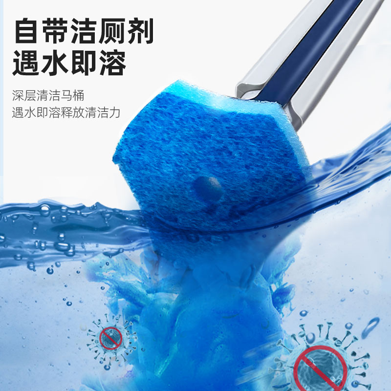 Baojiajie disposable toilet brush head replacement tablets universal
