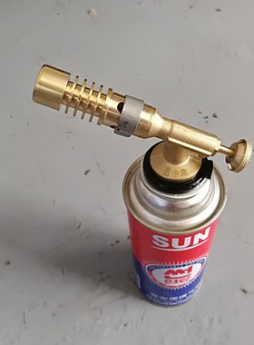 全铜卡式喷火枪烧烤点火器烧猪毛喷火器烘培卡式焊枪可调软火硬火