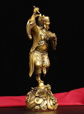 纯铜魁星点斗摆件客厅书房书桌装饰品魁星踢O斗工艺品家居玄关摆