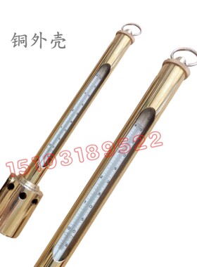 海水温度计表层水温表水产温度计不锈钢铜塑料淡水养殖水温计