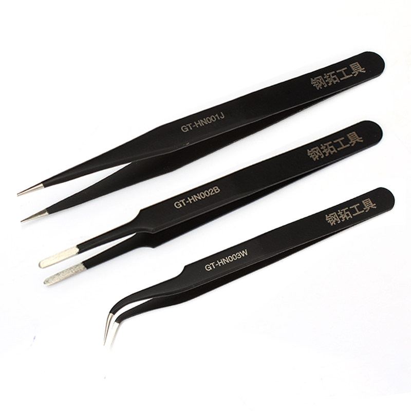 钢拓镊子工具电子维修快速夹具不锈钢镊子尖头弯头挑燕窝毛工具,淘宝优惠券,粉丝福利购,淘宝优惠卷