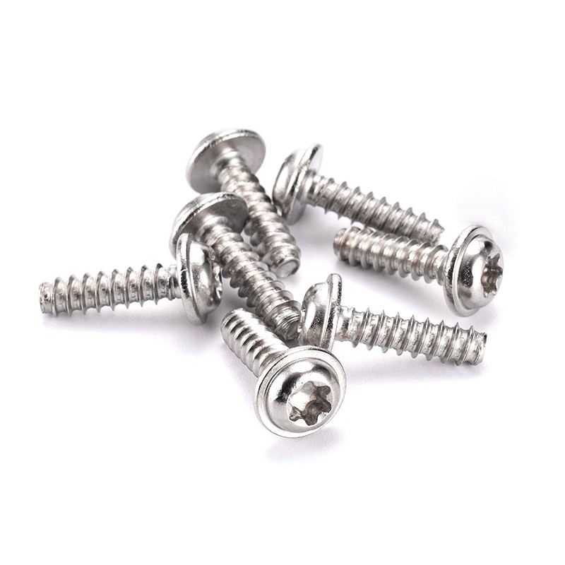 梅花螺钉带垫平尾304不锈钢梅花槽自攻螺钉4汽车配件盘头梅花螺丝 - 图0