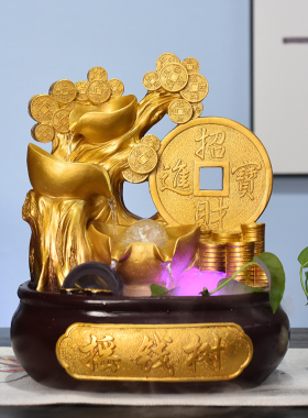 摆件店铺流水办公室生财收银台开业送W礼聚宝盆聚财