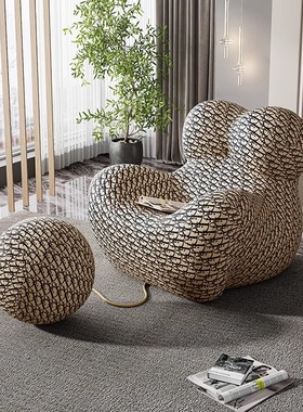 网红妈妈的怀抱沙发椅客厅落地y摆件小马座椅子卧室休闲椅乔迁礼