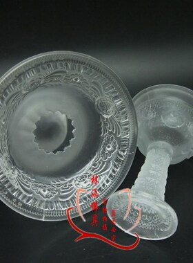 水琉璃护法杯 藏k式佛前 供酒杯八吉祥供茶杯小号白色家居摆件