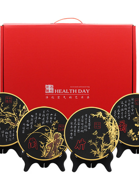 家居装饰品摆件客k厅书柜书房间工艺品梅兰竹菊送老师教师节礼物