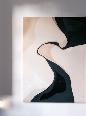 大幅抽象客厅艺术高清喷绘壁画D沙发背景墙装饰画样板间挂画