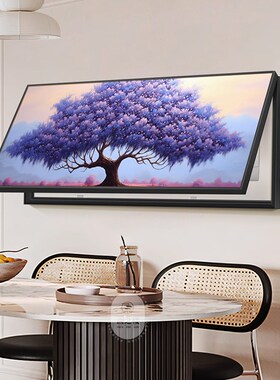 发财树电表箱装饰画大尺寸v别墅配电箱总闸开关遮挡挂画高级感壁