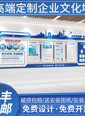 企业文化墙设计定制公司员工团队风采照片展示墙贴3D立体亚克力