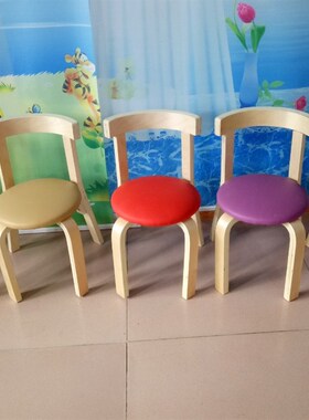 儿童实木pu面椅子 幼儿园专用椅 宝宝靠背K椅 凳子 幼儿安全小椅