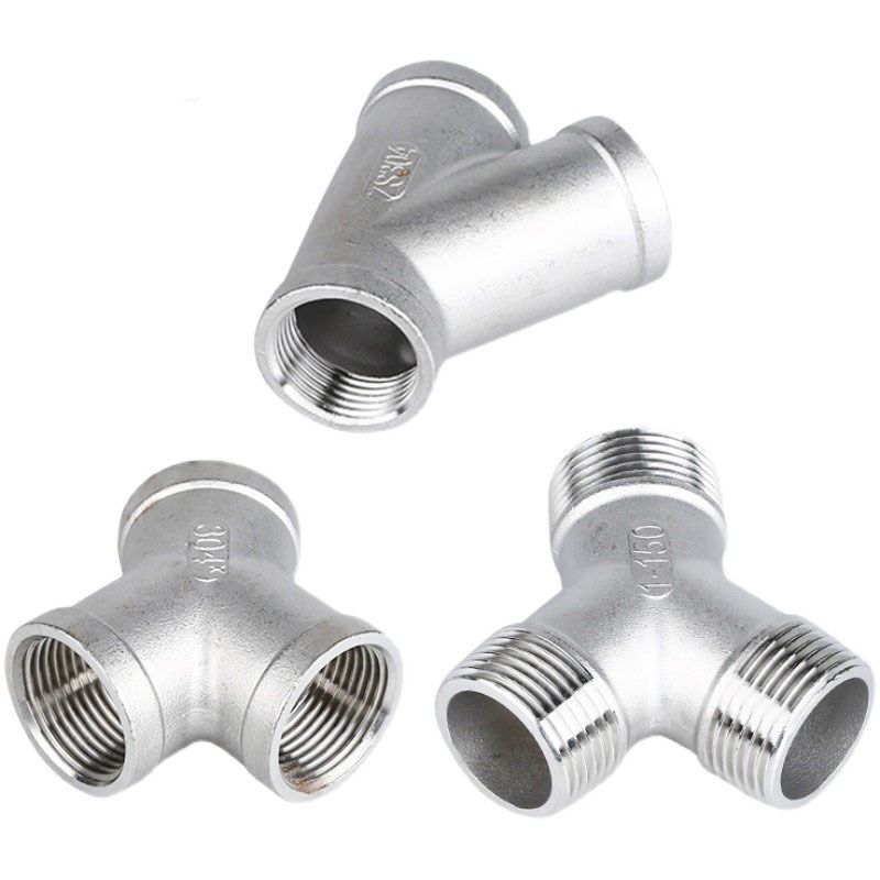 304不锈钢Y型三通内丝45度斜三通内螺纹三叉外丝三通接口外牙螺纹,淘宝优惠券,粉丝福利购,淘宝优惠卷