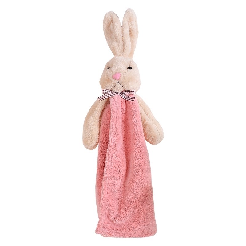 兔子擦手巾挂式可爱吸水毛巾厨房卡通珊瑚绒布手帕儿童洗手间不掉,淘宝优惠券,粉丝福利购,淘宝优惠卷
