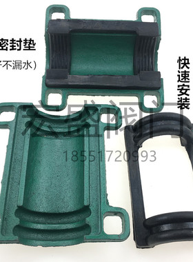 管道抢修器直管哈夫节补漏堵漏铸铁快速接头PE PVC抱箍DN100 150