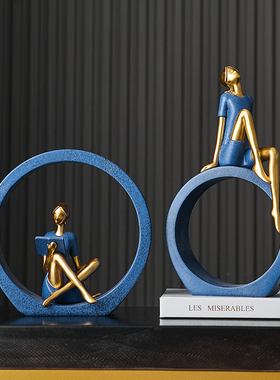 简约轻奢摆件家居饰品书柜酒w柜电视柜玄关客厅卧室装饰工艺礼品