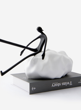 抽象人物雕塑艺术品样板间极居软H装饰品摆件简约意式轻奢