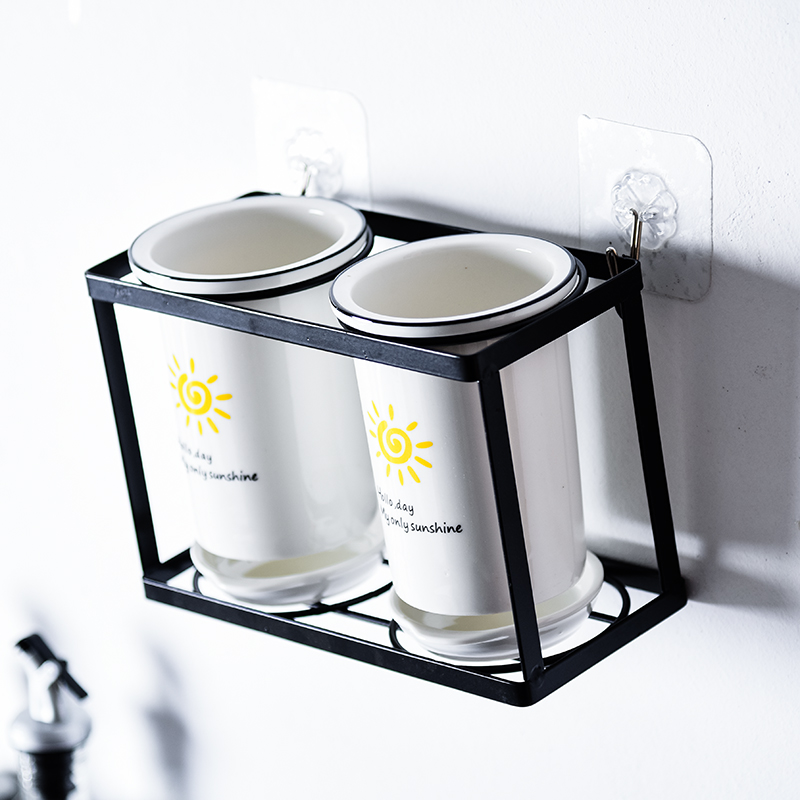 筷篓陶瓷筷子筒置物架 沥水厨房放勺子的收纳盒桶平Y放筷子笼家用 - 图0