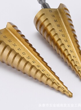 宝塔钻头万能打孔超硬阶梯钻孔神器木工钢铁金属不锈钢专用开孔器