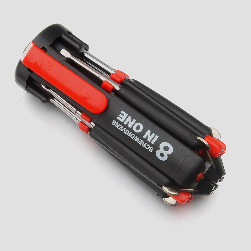 便携八合一多功能十字一螺丝刀套装字LED灯迷你8件数码维修工具,淘宝优惠券,粉丝福利购,淘宝优惠卷