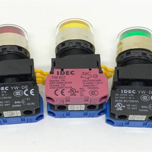 IDEC和泉YW4L-AF2E10Q4G YW4L-AF2E01Q4R 20Q4Y 11Q4G按钮S开关PW - 图0