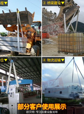 扁平吊装带工业起重吊带行车吊车尼龙吊绳工具吊具2T3吨5吨1-10米
