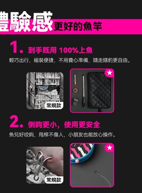 小物钓鱼竿 魔法小物杆鳑鲏马口白条溪流竿180短节儿童鱼竿全套