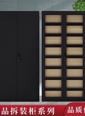 办公室财务凭证柜档案柜会计资料文件柜多层带锁储物收纳铁皮柜子