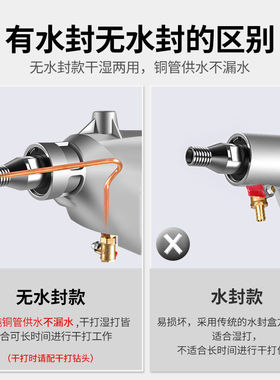 工业级水钻打孔机大功率水转机器小型电动开孔机水磨钻手持钻孔机