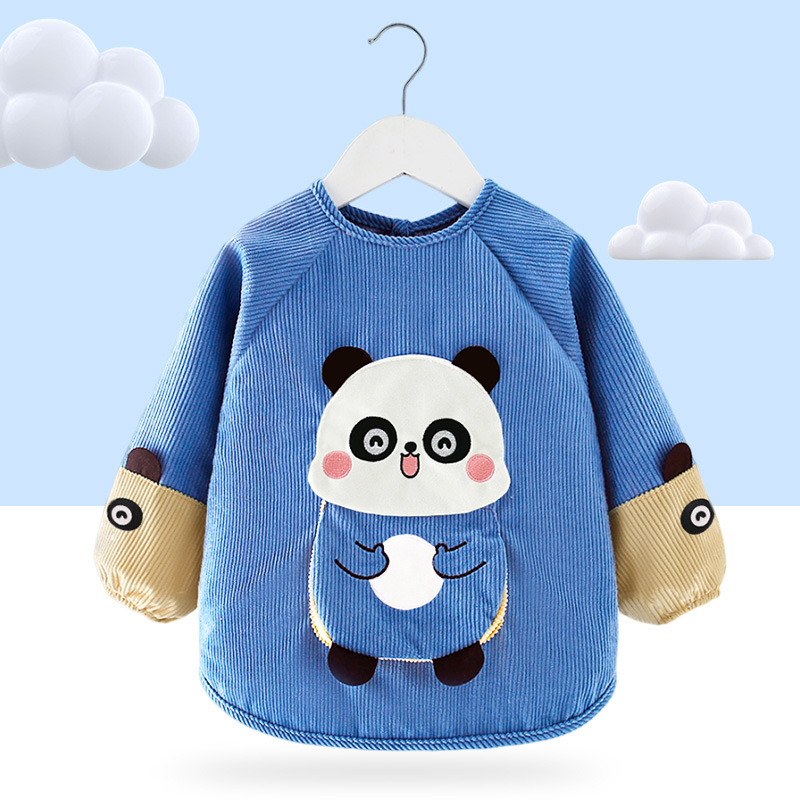 Children's Cartoon Rabbit Wearing Bibs Backwards