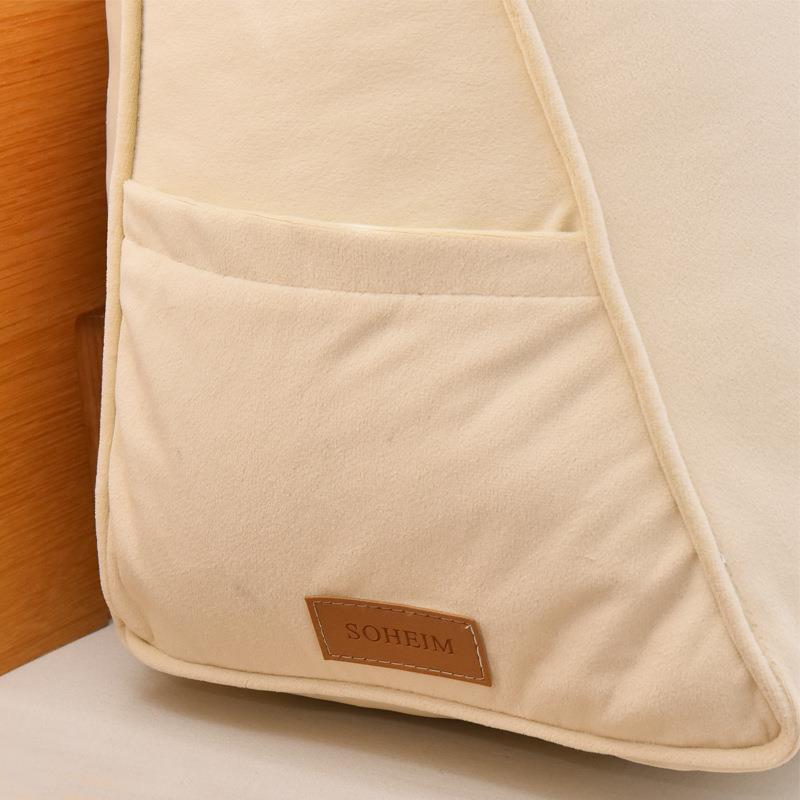 可拆三角卧床头靠大靠背沙发靠背垫床垫洗上靠枕室软包E7靠包抱枕 - 图2