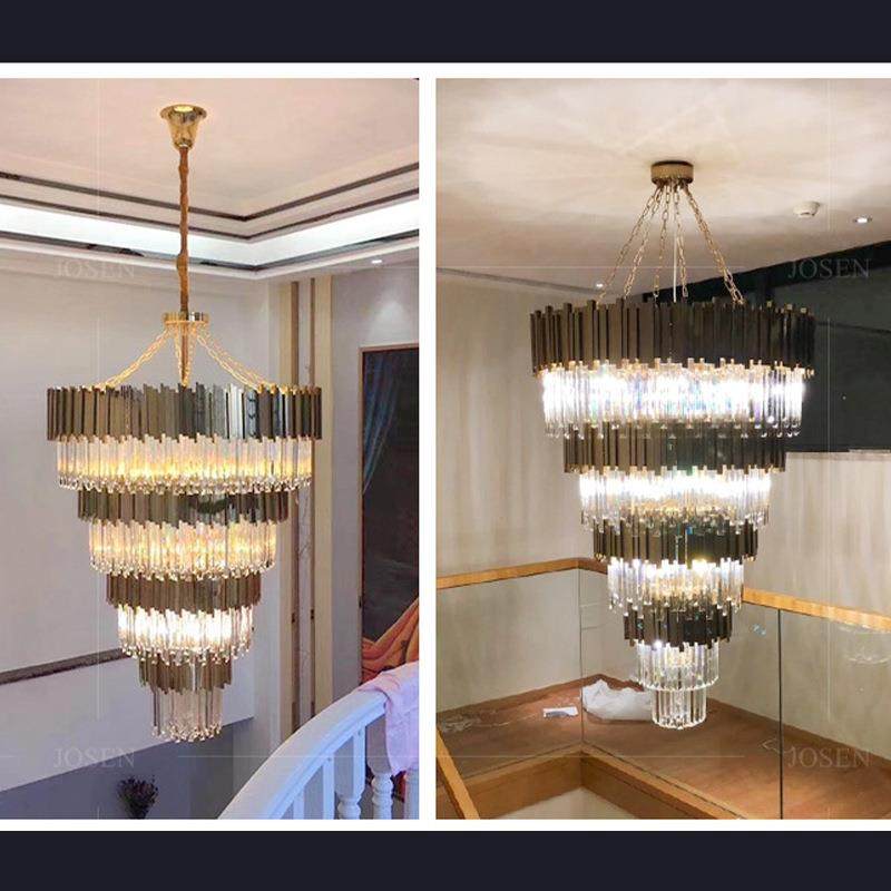 复奢式楼吊灯轻后现大代别墅跃层客厅楼楼长吊中灯酒164店高档灯,淘宝优惠券,粉丝福利购,淘宝优惠卷