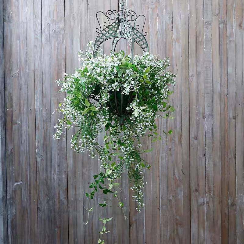 铁艺吊篮盆悬花架植物支花撑户外花园绿萝1.4复古月季兰挂收子纳,淘宝优惠券,粉丝福利购,淘宝优惠卷