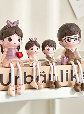 卡通可爱吊脚娃娃k电视柜装饰摆件家居饰品客厅书架书柜书桌小摆