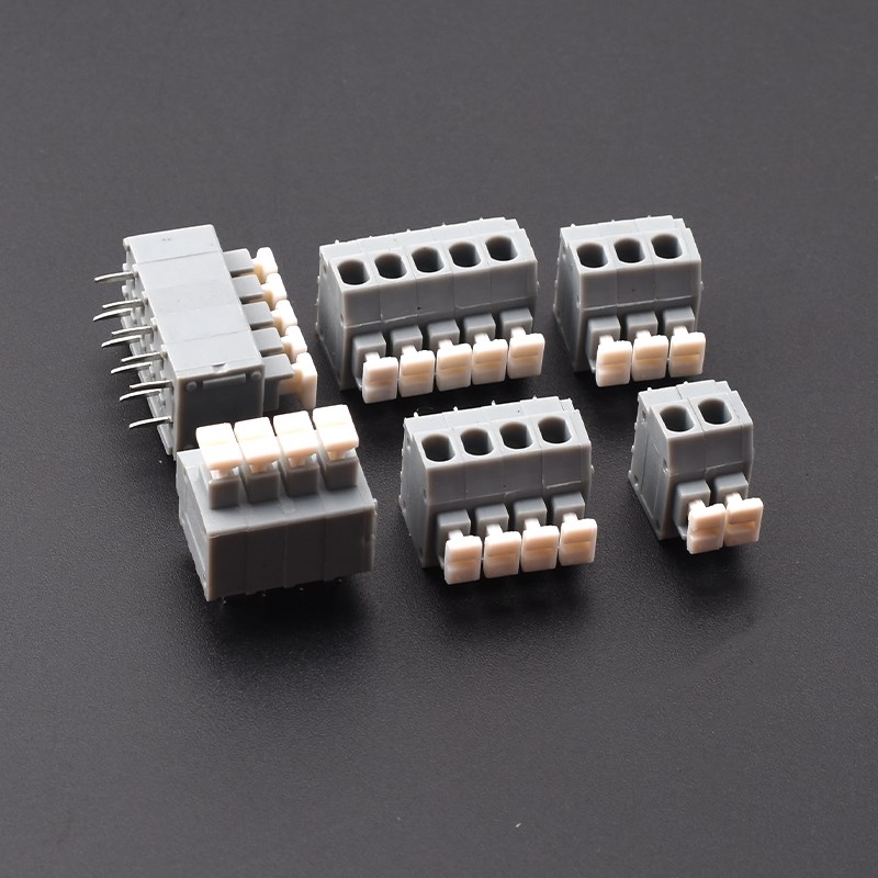 弹簧式PCB接线端子KF235-3.81MM/KF235-5.0MM铜环保免螺丝按压式 - 图3