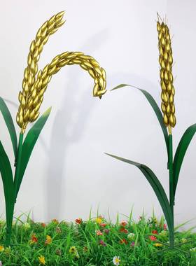 庭院花园装饰布仿真植玉米摆件物玉米稻谷园林艺景观户艺外铁工品