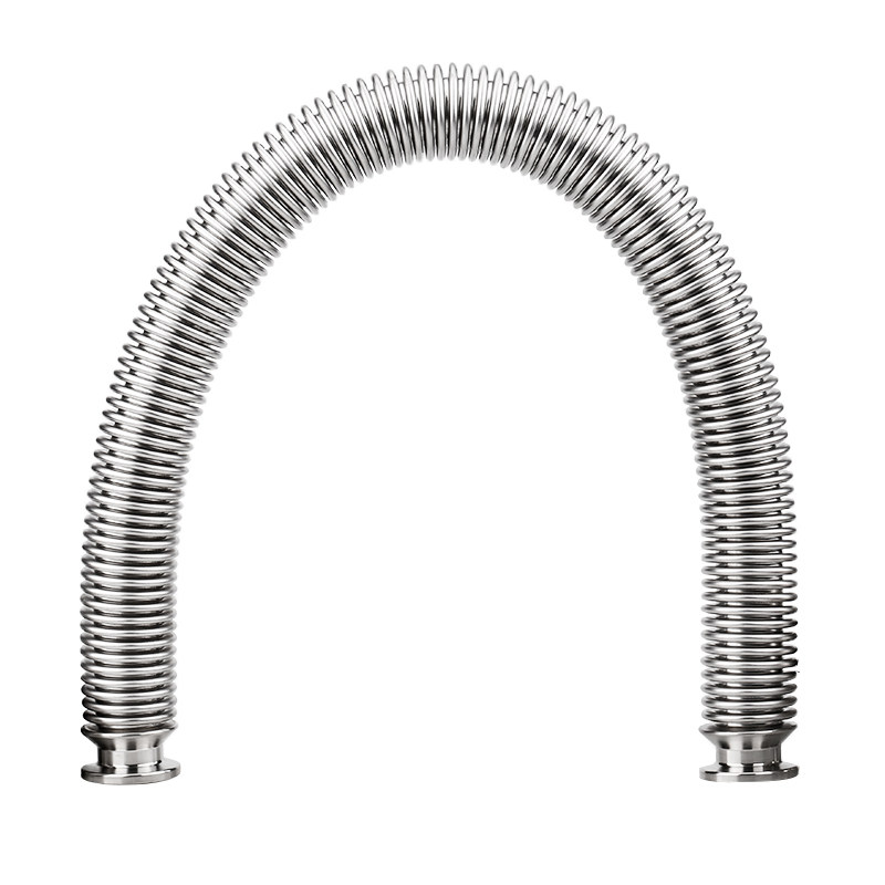 KF16/25/40/50高真空柔性波纹管弹性伸缩成型304不锈钢快装法兰 - 图2