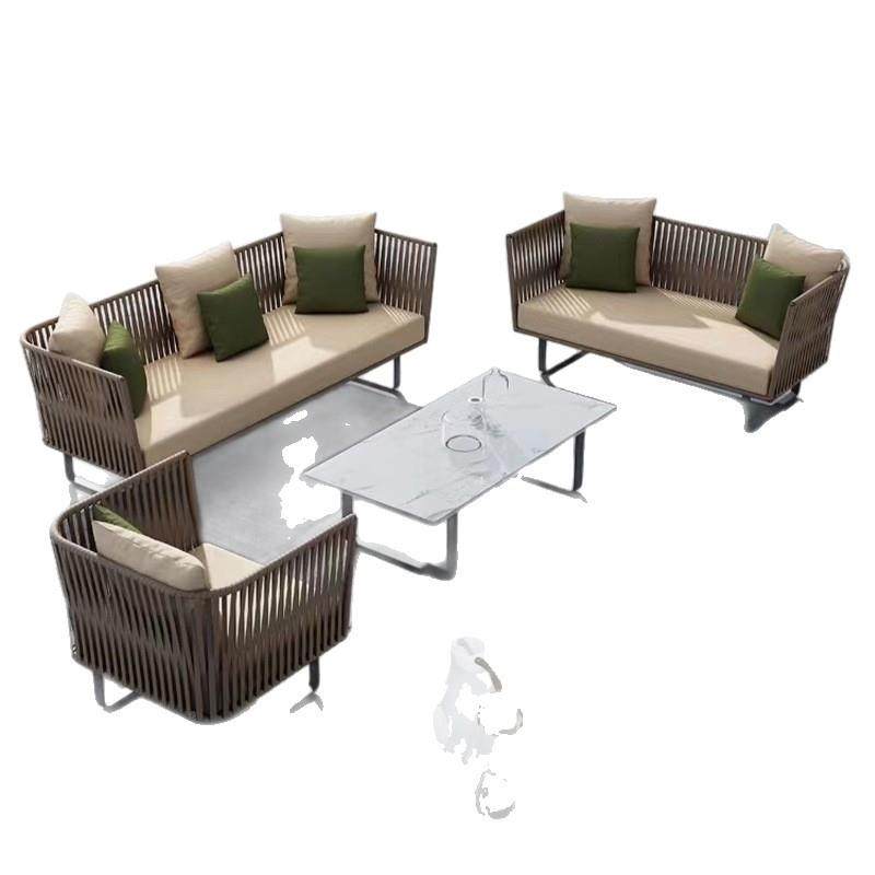 户外藤沙发晒组合庭院花371园阳台休闲防水防室民宿别墅外编三人,淘宝优惠券,粉丝福利购,淘宝优惠卷