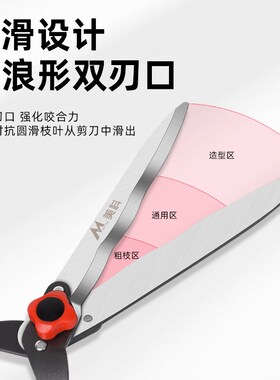 德国园艺剪刀剪树枝专用剪刀修枝剪花剪修剪树枝剪刀剪草伸缩剪刀