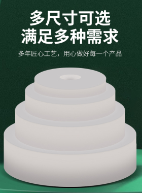 耐高温环保白色硅胶垫圆形耐高温防水密封垫减震缓冲隔音高弹脚垫