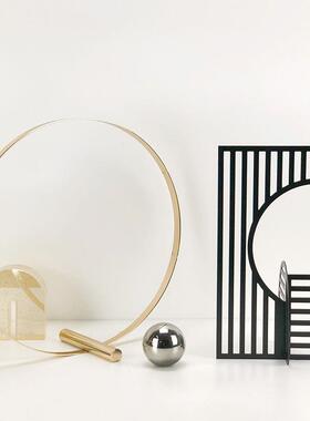 新中式金Z01021-2属十风样板房卧室书屏房客厅餐厅视电柜玄字关几