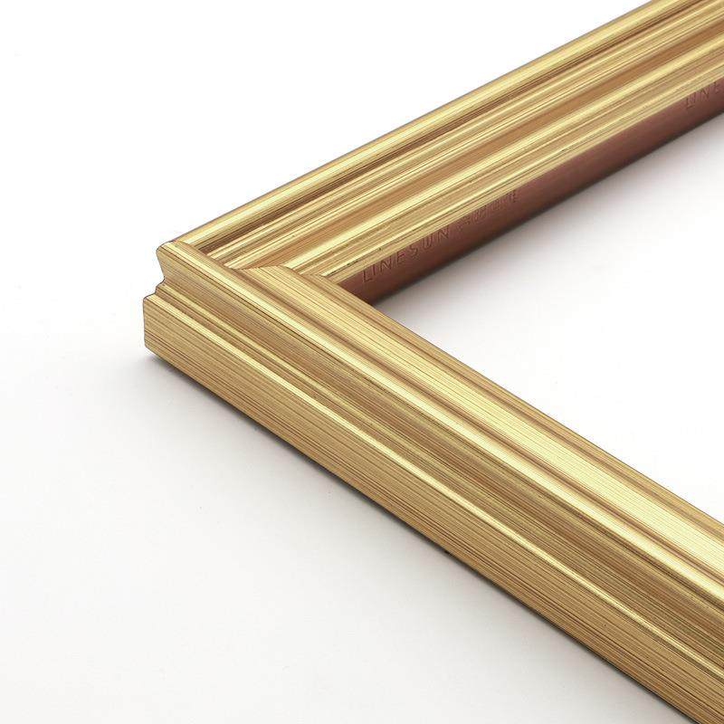 美式摆轻奢画框线条厅泡金属质感简客约数字油画外框挂VLT画台发 - 图3