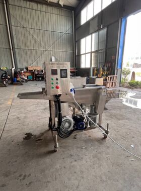 溜肉段鱼排全自动上浆机 全自动淋浆机鸡米花 小酥肉油炸上浆机