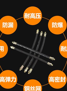 手动黄油枪连接管高压防爆黄油管软管加长延长油管子接头嘴头枪头