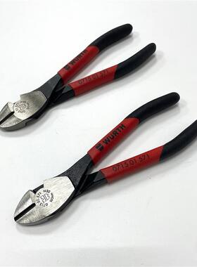 伍尔特斜口钳WURTH斜嘴钳L160MM-71501571剪切柔软和极硬电线电缆