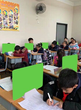 桌子办公桌面挡板隔板屏风亚克力学生课桌考试移动屏风板隔断挡片