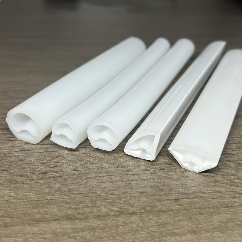 Led360度圆形硅胶套管D形270度发光V形90度发光套管 - 图0