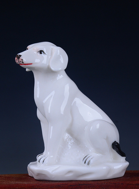 招财12生肖狗陶瓷摆件鼠牛u虎兔龙蛇马羊猴鸡猪工艺品家居饰品摆