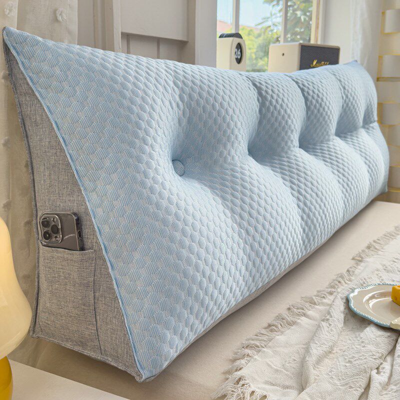 Cool/Bingdoudou Bedside Cushion 20u25 New Bed Thickened Soft Pack Backrest Waist Protector Bay Window Cushion